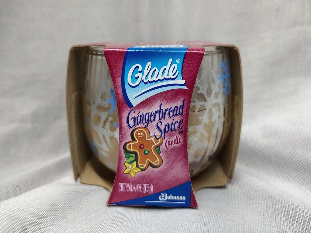 Vintage Glade GINGERBREAD SPICE with design,4 ounce, 2003